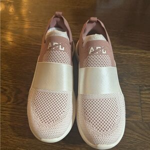 APL Pink Sneakers with Slip-On Design and Breathable Mesh